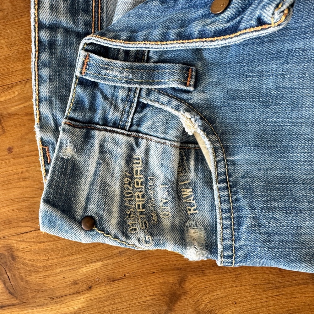G-Star Men’s Jeans vintage wash 33wx32l regular fit straight leg - Picture 4 of 6